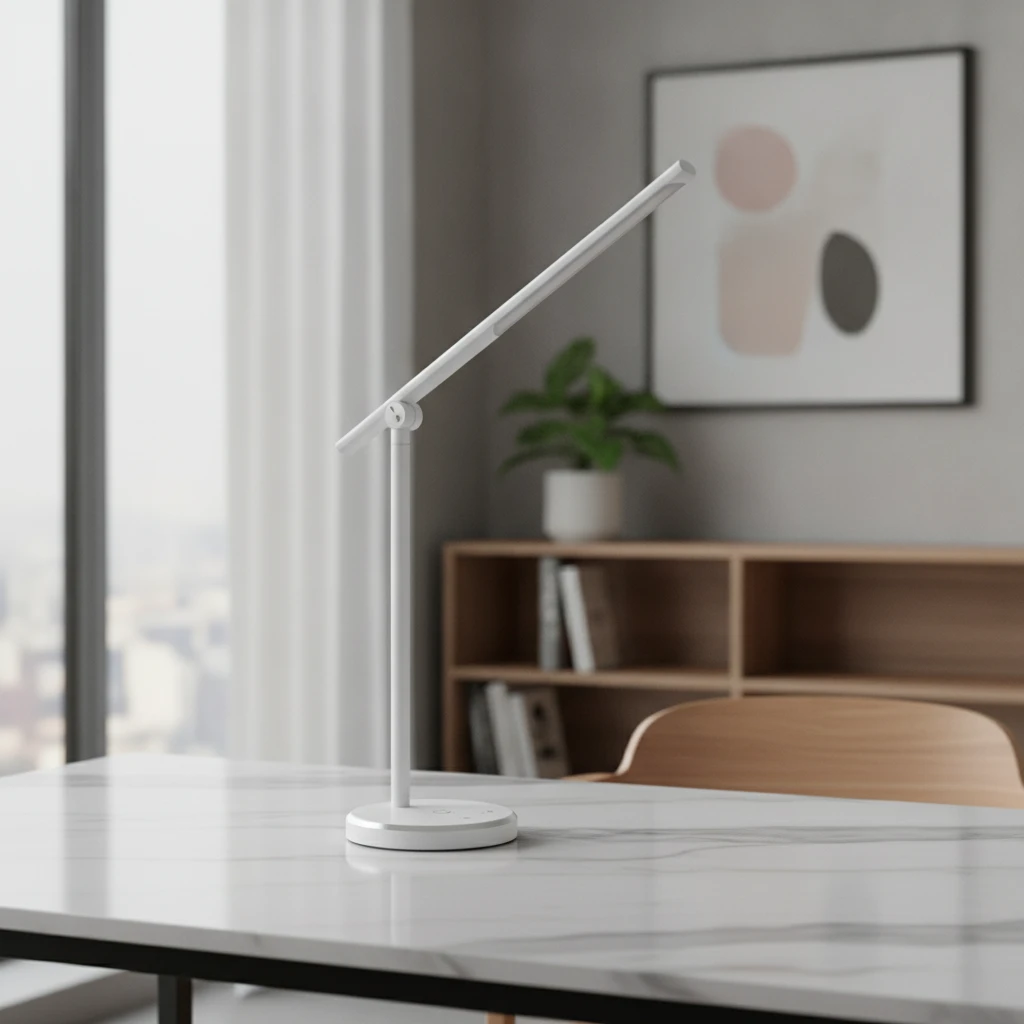 Modern, érintésvezérelt LED asztali lámpa 8W, fehér