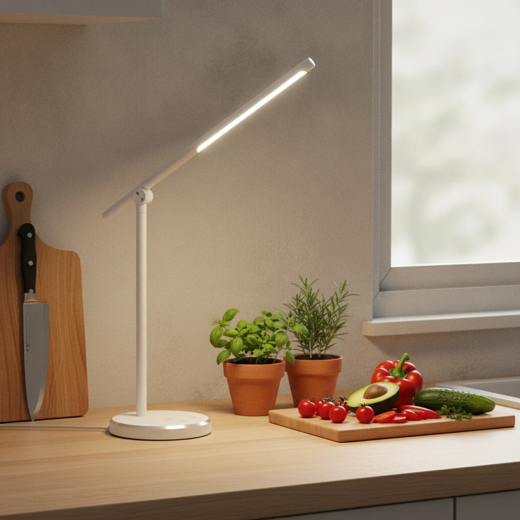 Modern, érintésvezérelt LED asztali lámpa 8W, fehér