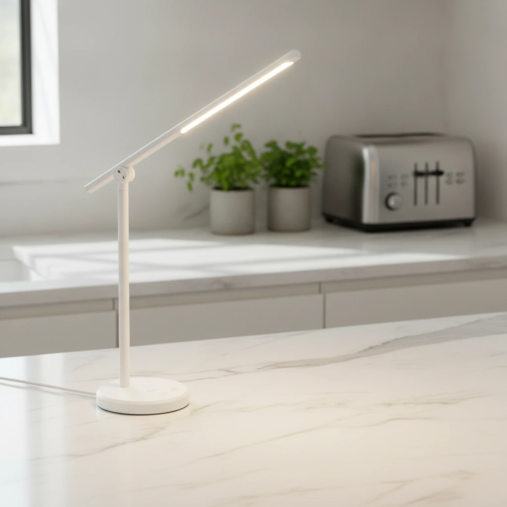 Modern, érintésvezérelt LED asztali lámpa 8W, fehér