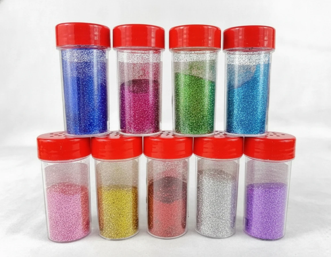 PCH14 Színes Csillámpor Készlet - Kreatív DIY Anyagokhoz