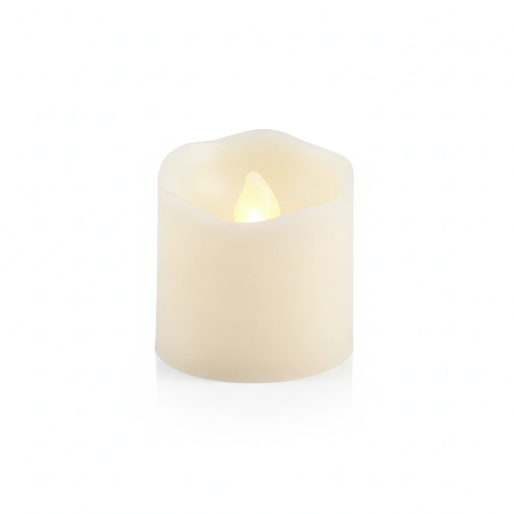 Torch meleg fényű LED elektromos gyertya hullámos peremmel, 3,8 x 4,5 cm
