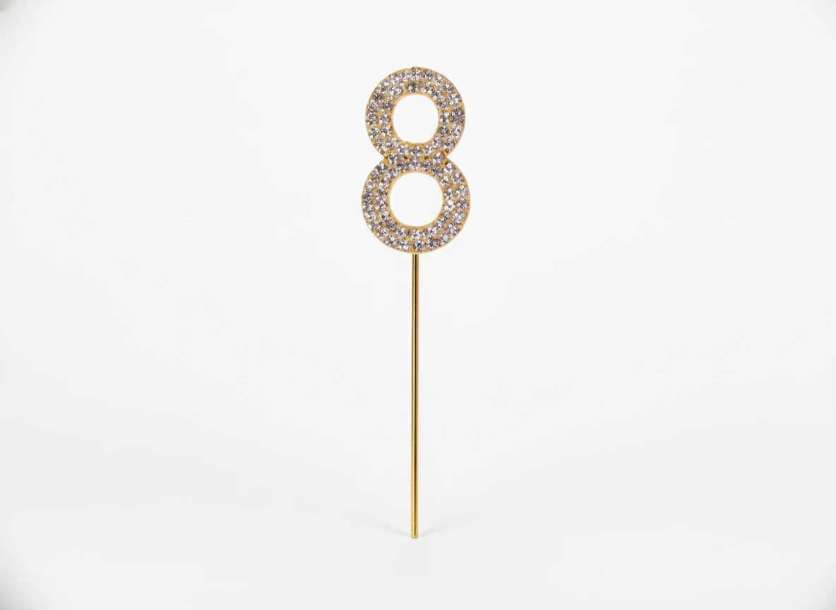 8-as számú köves tortadísz szúrótű 11 cm, 1 db