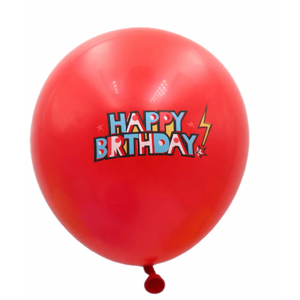 Színes Villám Happy Birthday Lufi Készlet - 6 db