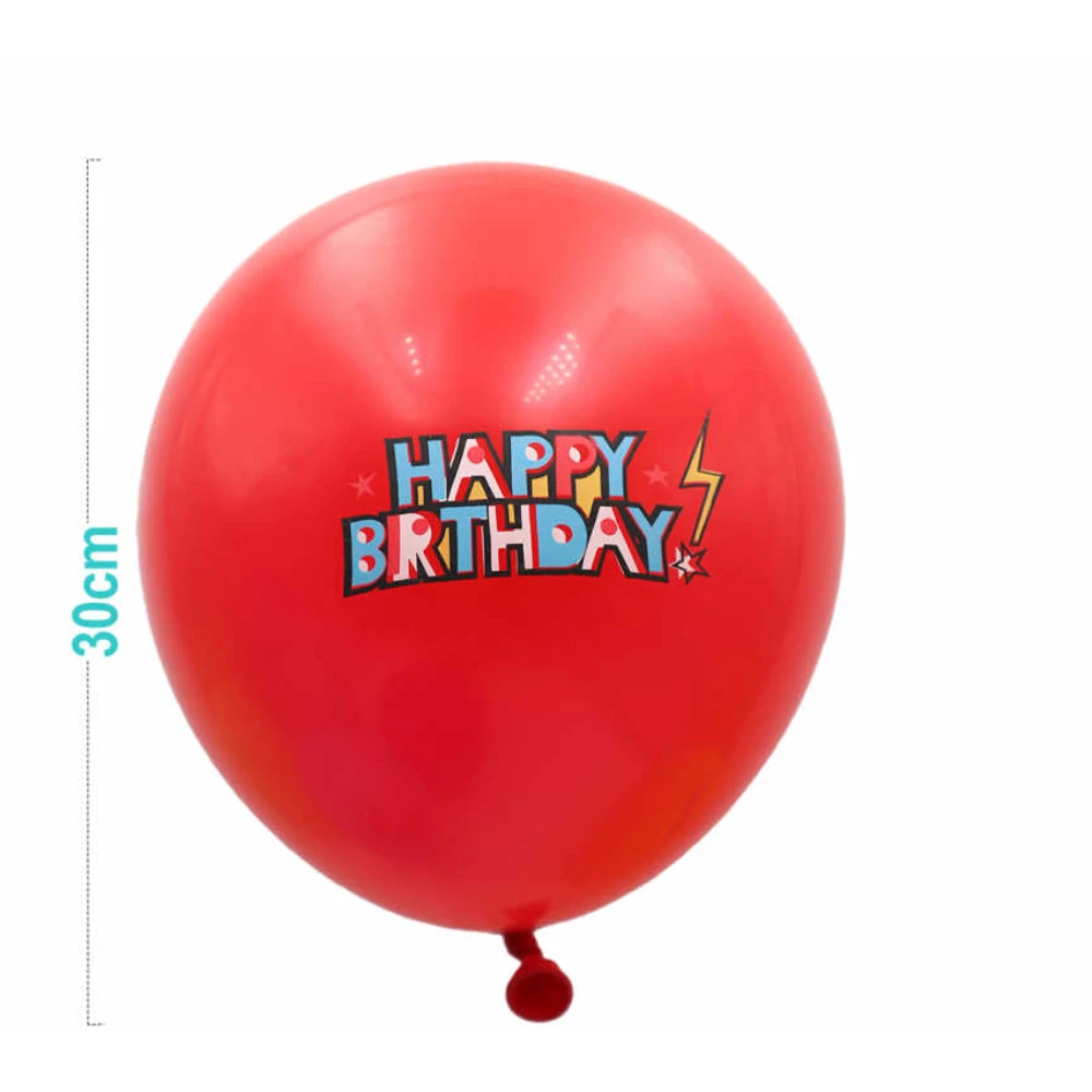 Színes Villám Happy Birthday Lufi Készlet - 6 db