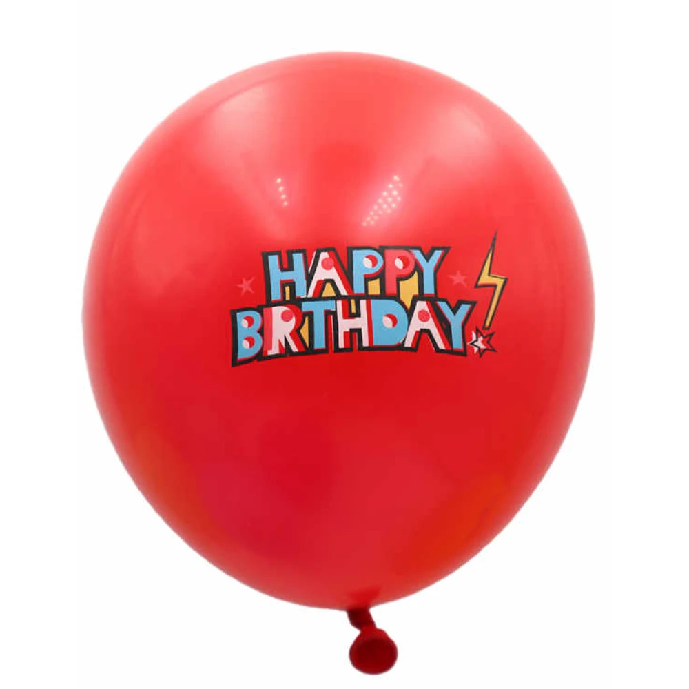 Színes Villám Happy Birthday Lufi Készlet - 6 db