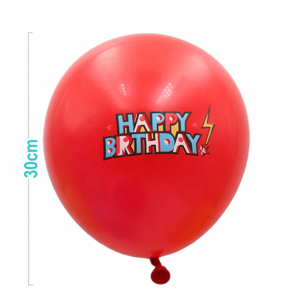 Színes Villám Happy Birthday Lufi Készlet - 6 db