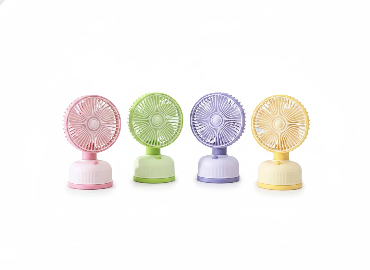 Színes Asztali Ventilátor - Stílusos Hűsítő Megoldás