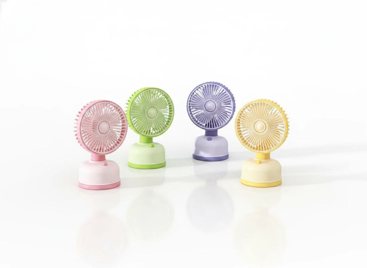Színes Asztali Ventilátor - Stílusos Hűsítő Megoldás