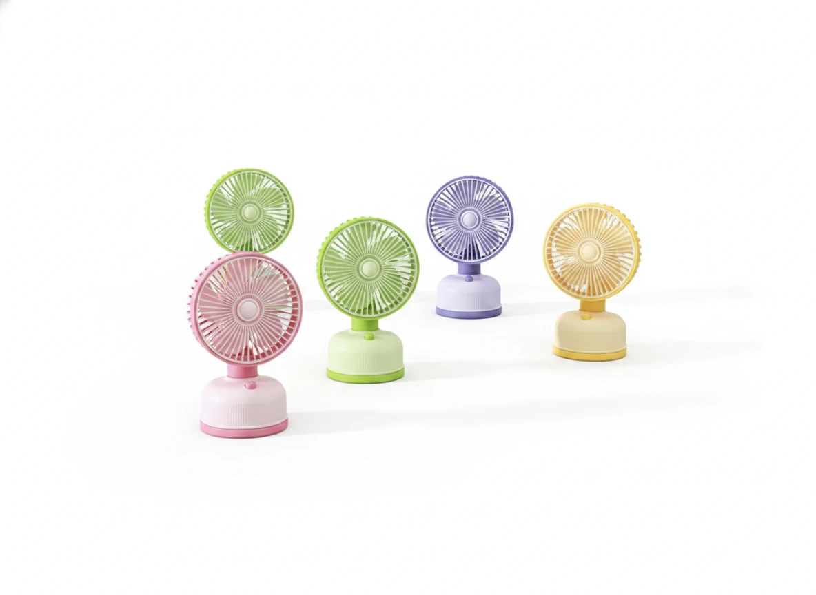 Színes Asztali Ventilátor - Stílusos Hűsítő Megoldás