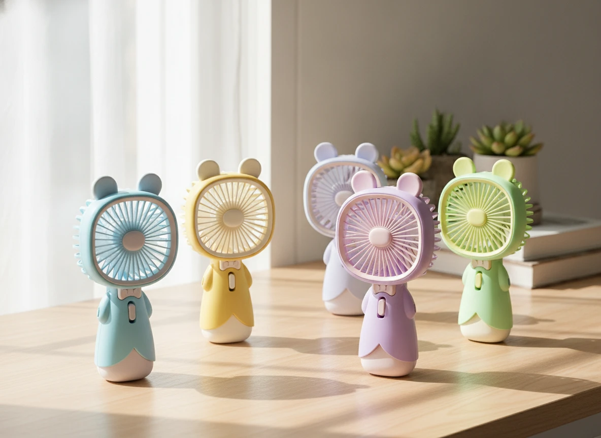 Aranyos Rágcsáló Kézi Ventilátor - Színes és Funkcionális