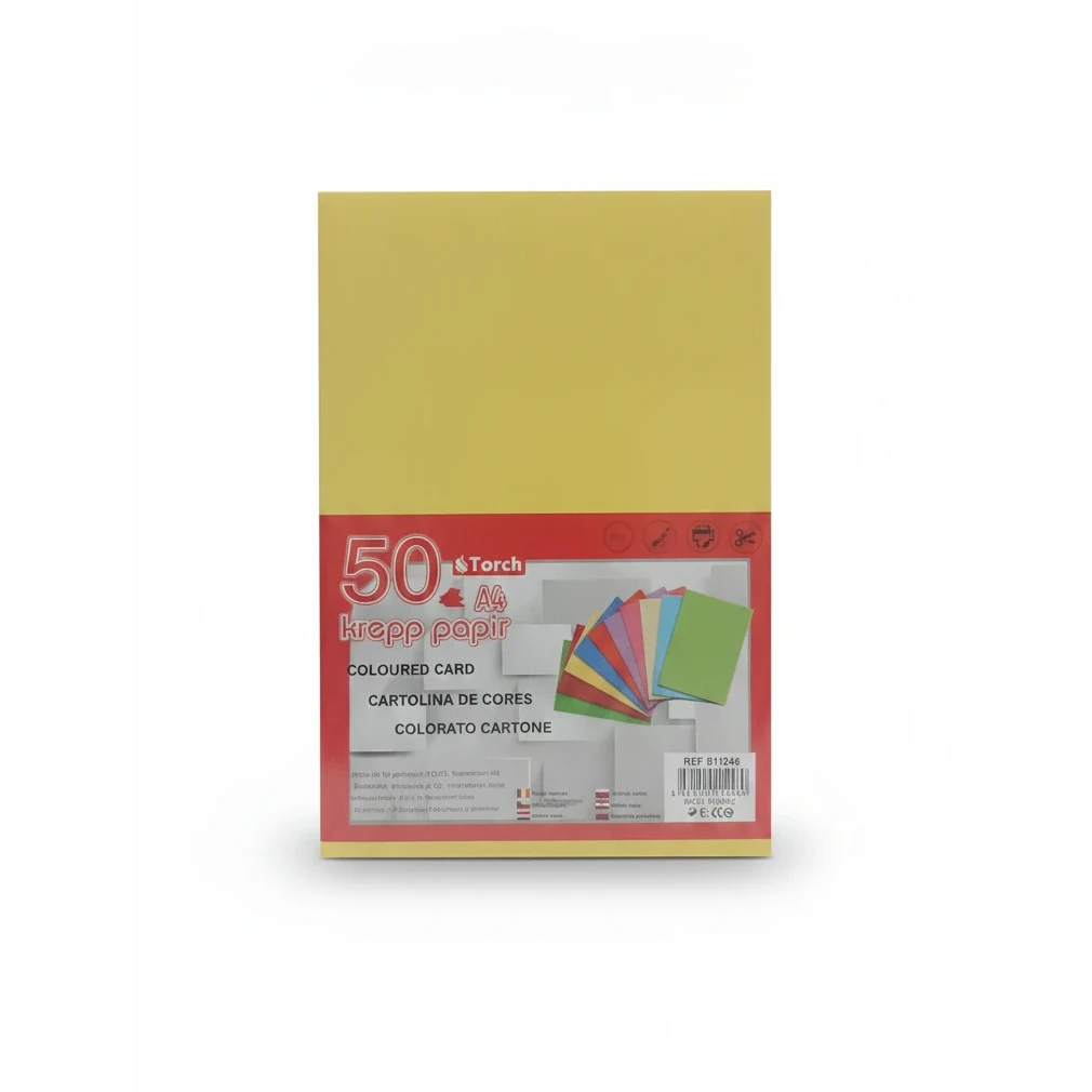 80g A4 Színes Papír - Sárga (50 lap)