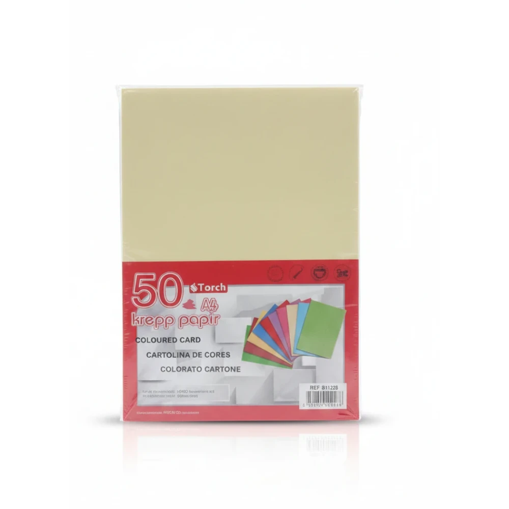 80g A4 Színes Papír - Világos sárga (50 lap)