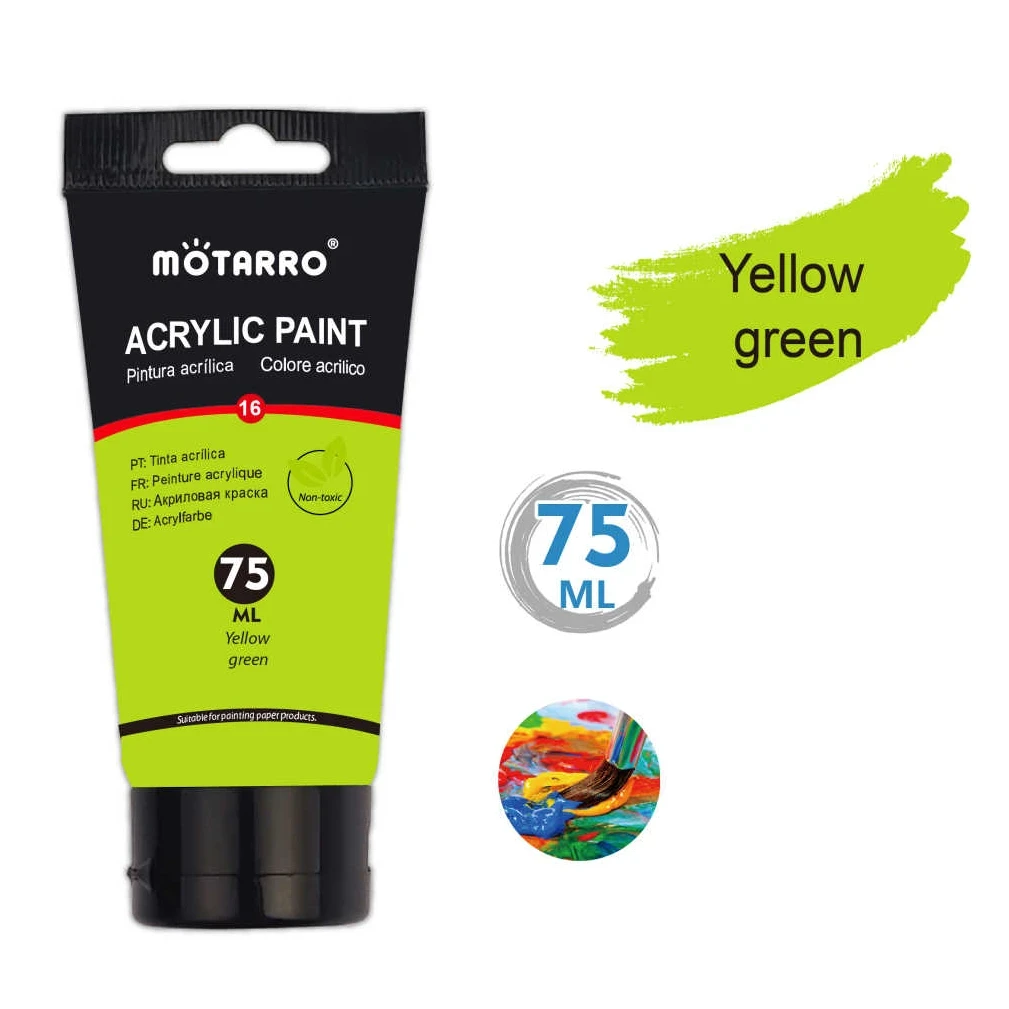 75 ml Sárga-Zöld Akryl Festék