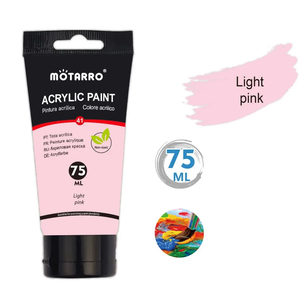 75ml világos rózsaszín akrilfesték