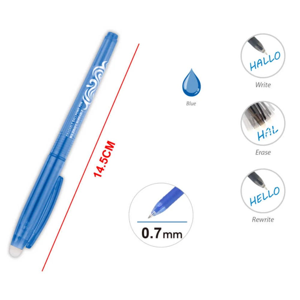 Kék Radírozható Golyóstoll - 0.7mm