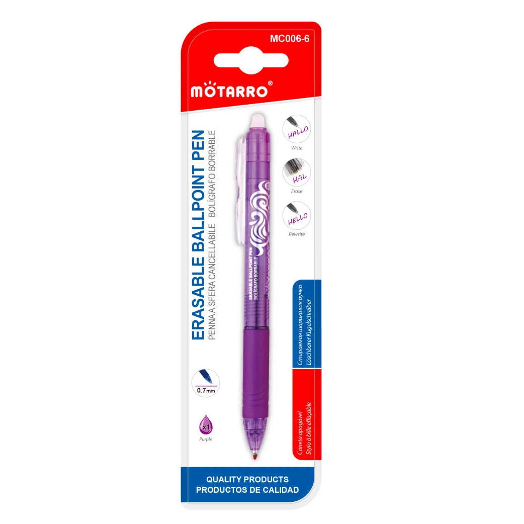 Radírozható golyóstoll - Lila