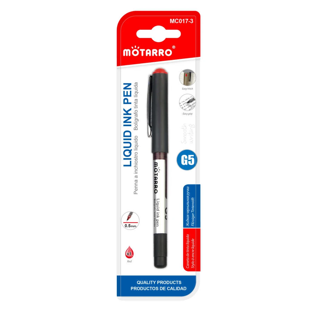 G5 Piros Színű Közepes Toll - 0.5 mm