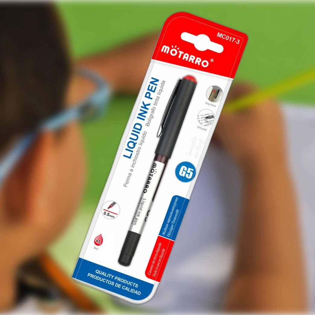 G5 Piros Színű Közepes Toll - 0.5 mm