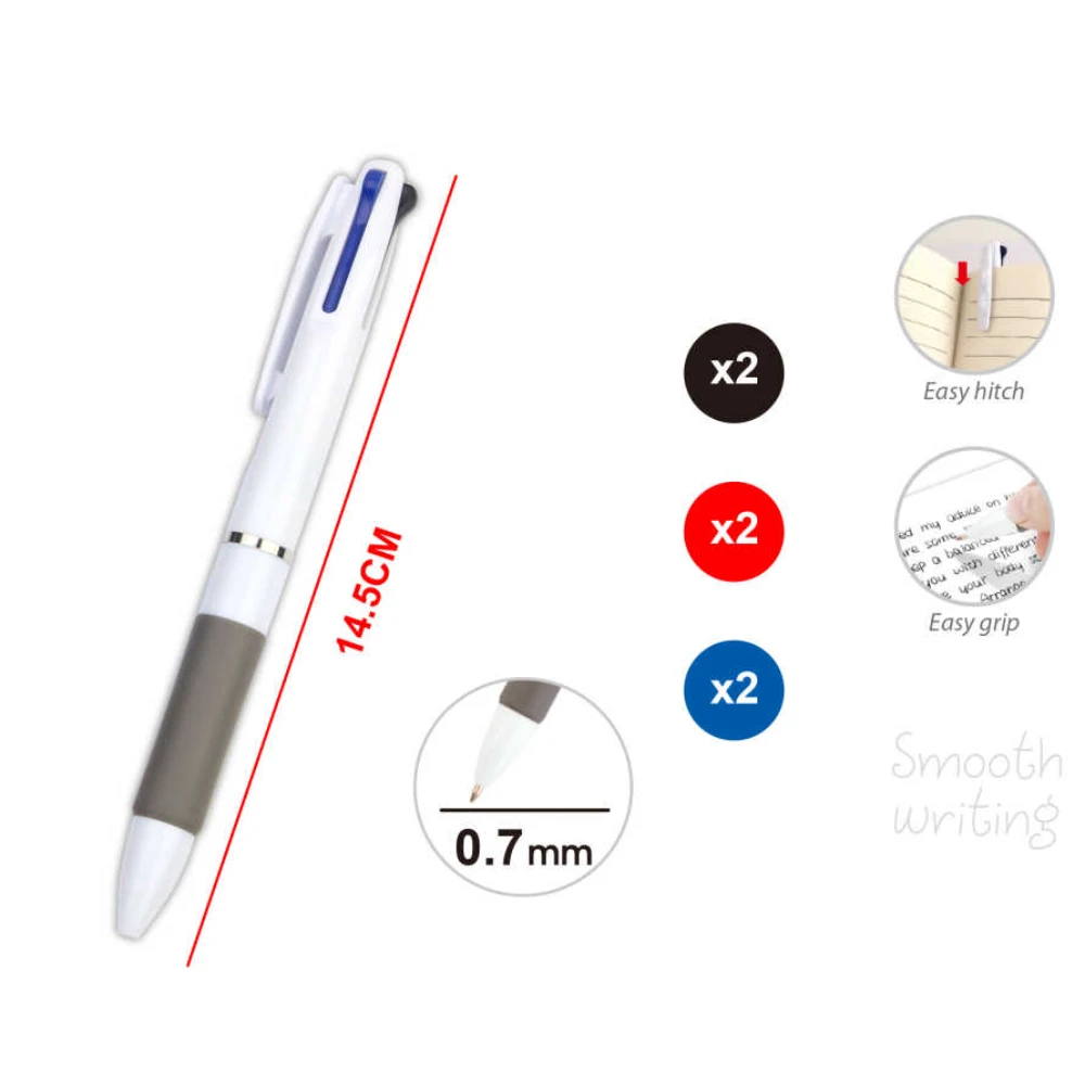 3 Színű Golyóstoll 0.7mm - 2 Darab