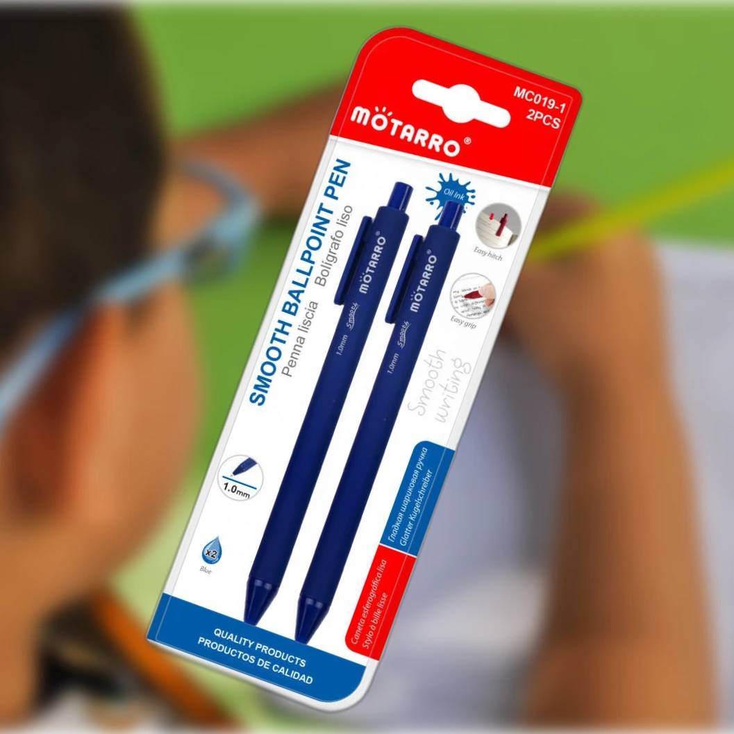 Kék Golyóstoll 2db 1.0mm - Kényelmes Írás Élmény