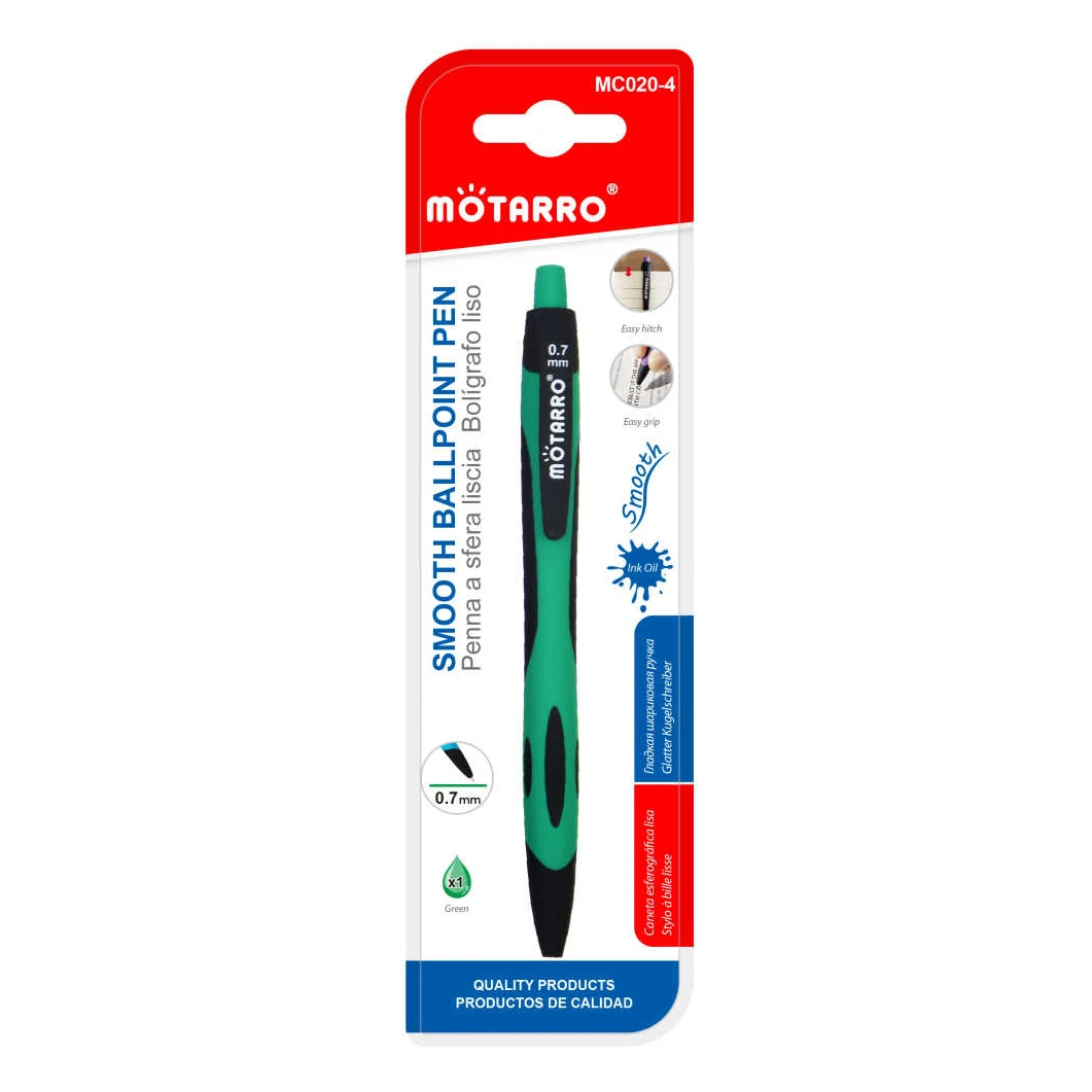 0.7mm Zöld Golyóstoll - Kiváló Írásélmény