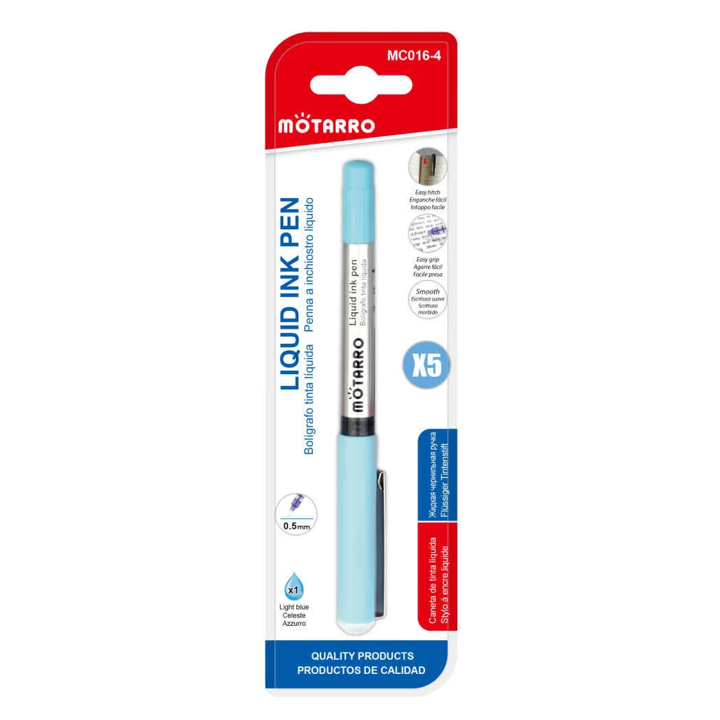 X5 Finomhegyű Kék Tinta Toll - 0.5mm