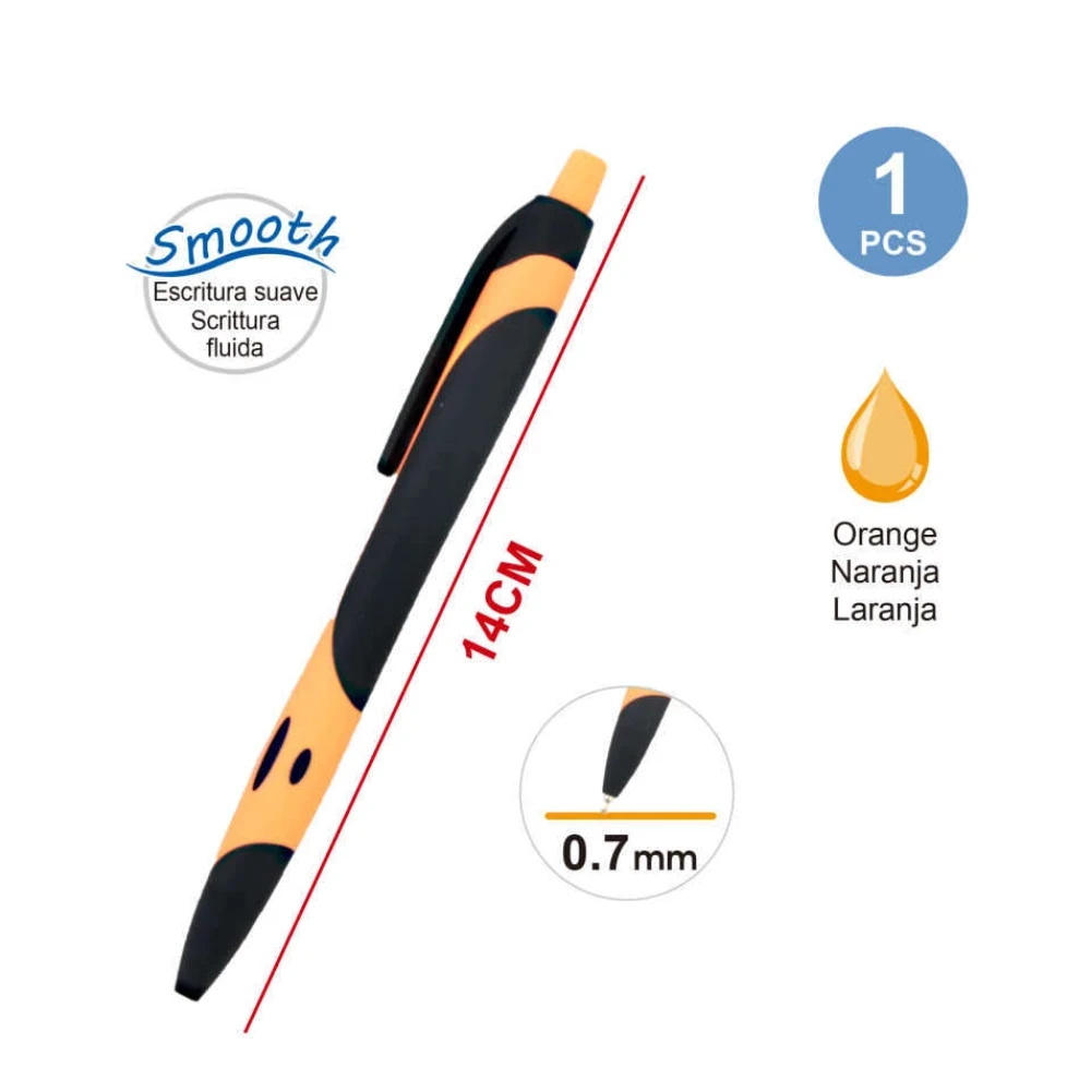 Mötarro 0.7mm Narancssárga Golyóstoll