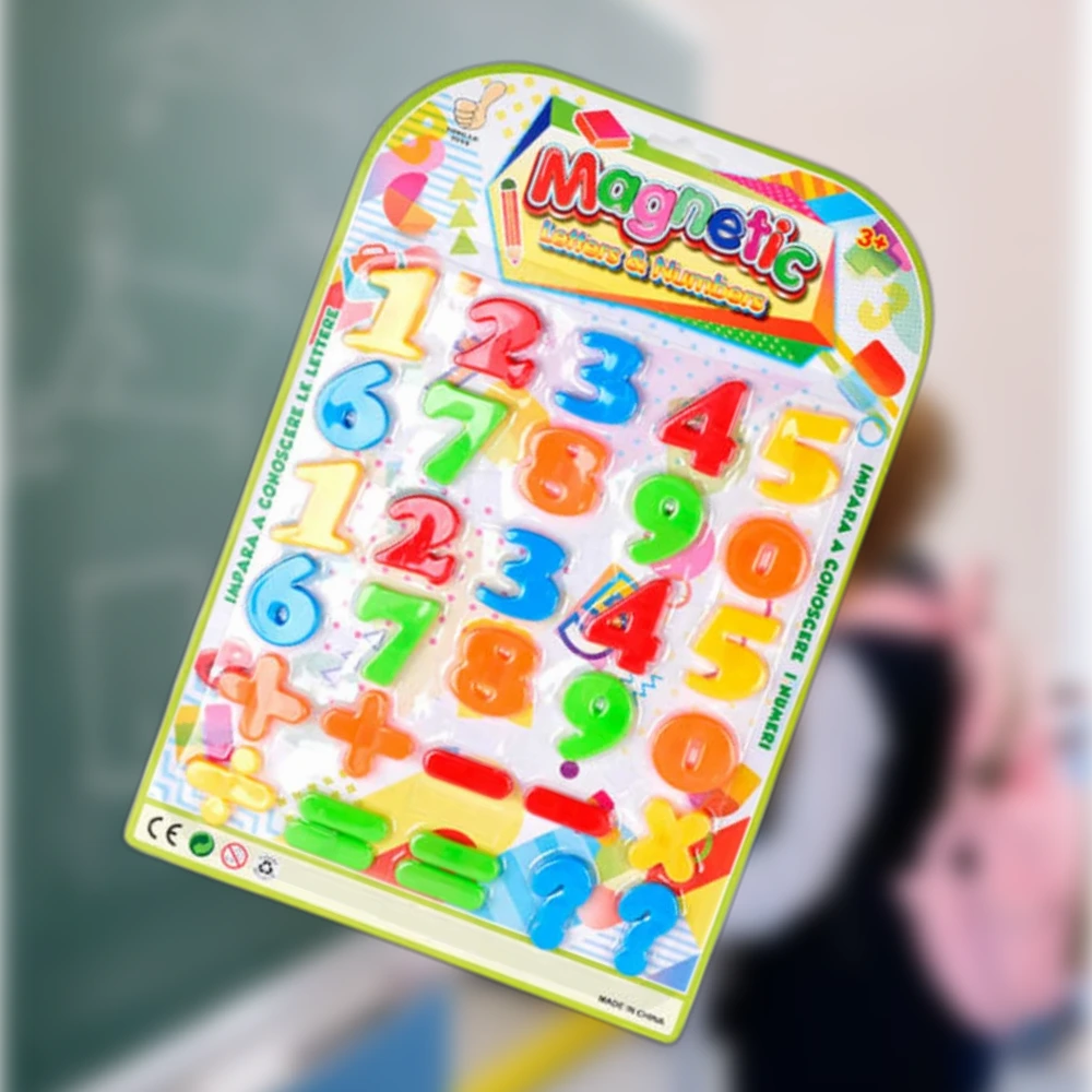 Színes mágneses számok és műveletek - Oktató játék