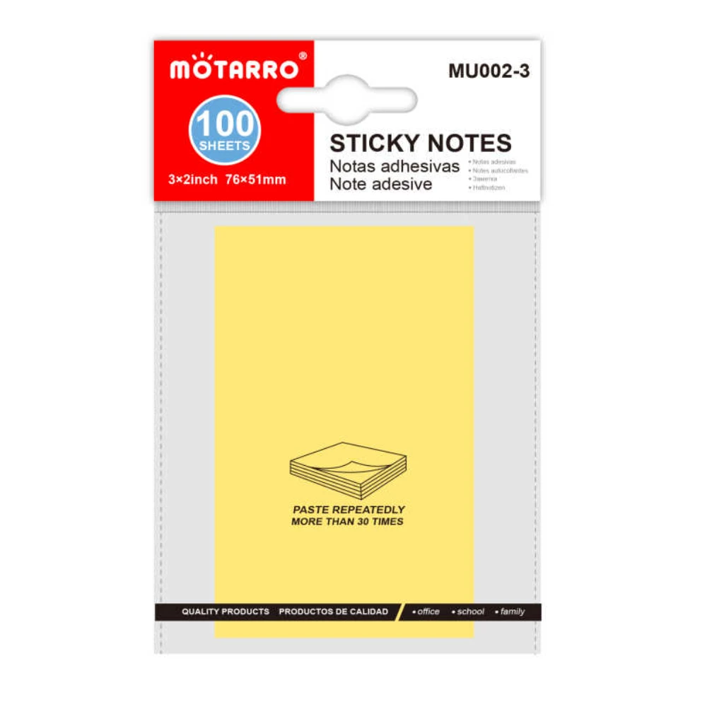 100 lapos színes post-it jegyzet 76*51mm