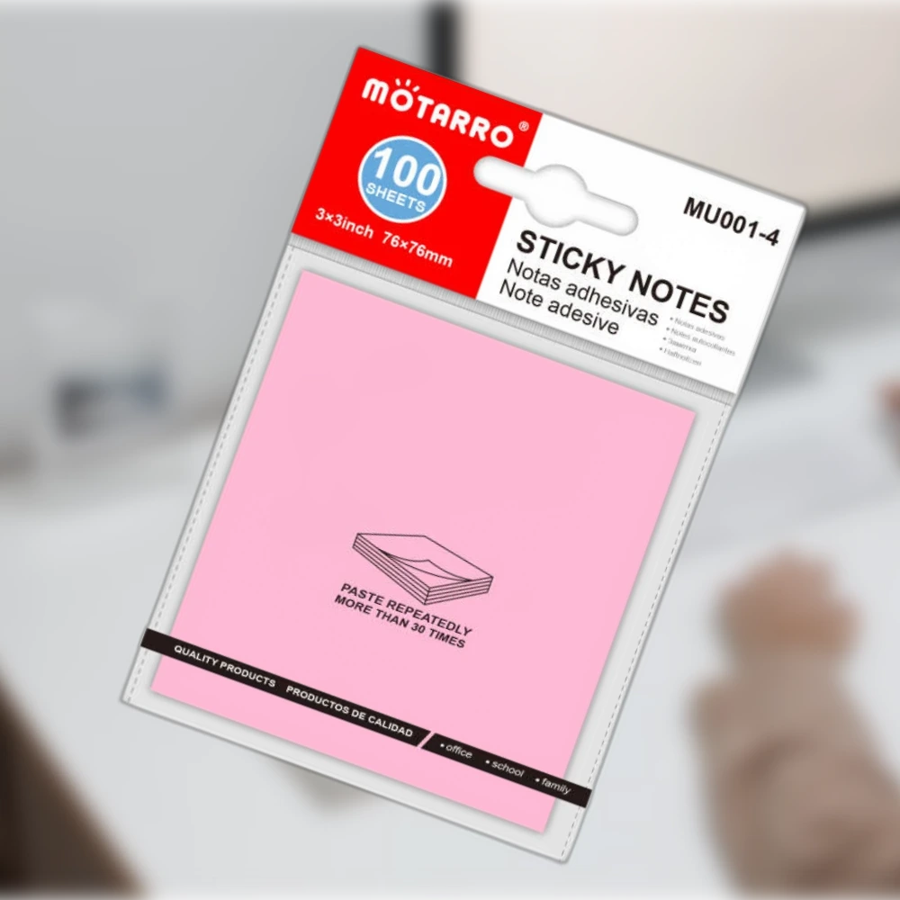 Színes öntapadós 76x76 mm-es Post-it, 100 lapos – Praktikus és Sokoldalú