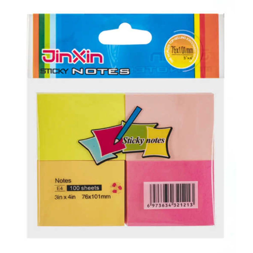 76*101MM Négy színű Post-it jegyzetlap