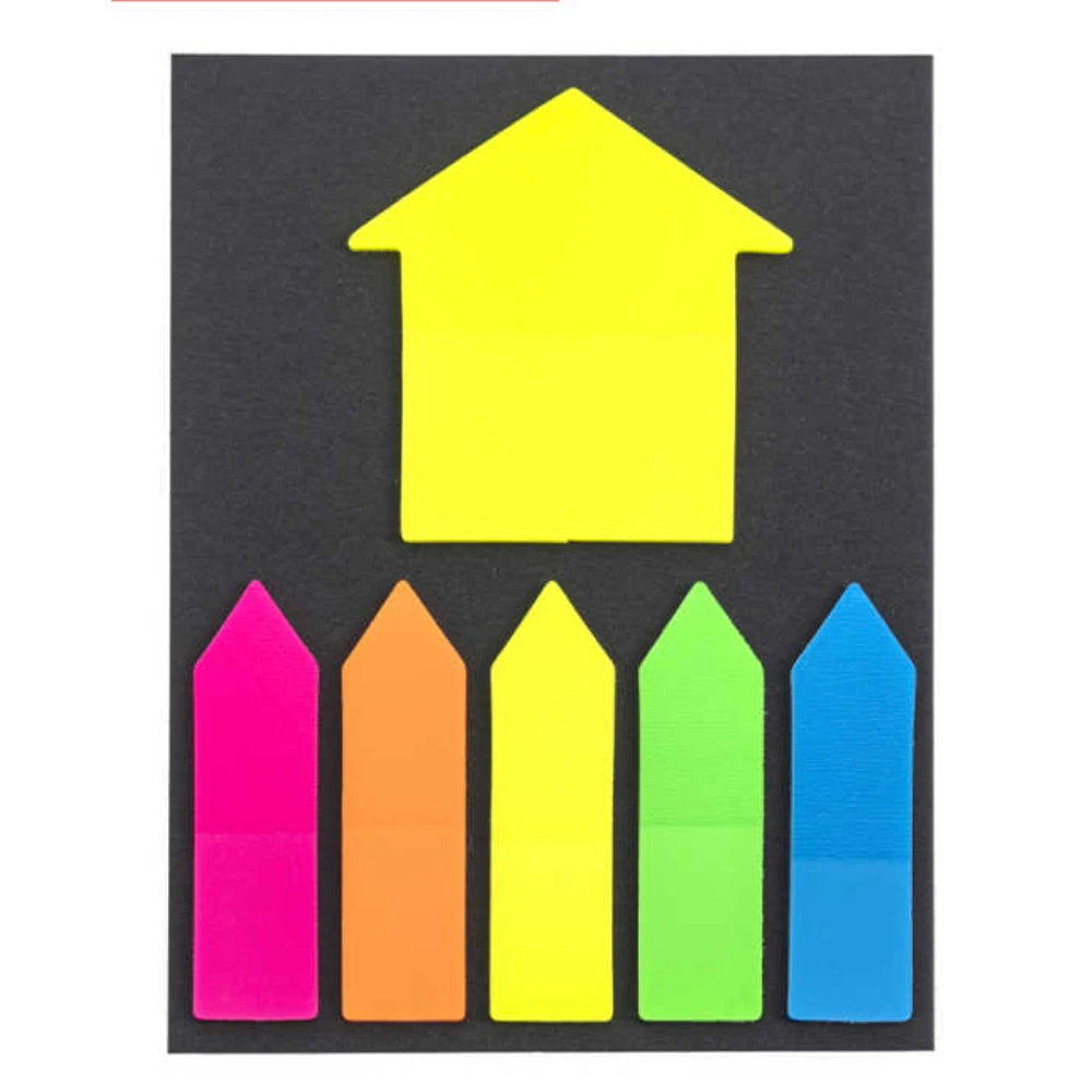 PET Nyíl Formájú Post-it Jegyzetlap Készlet - Színes, Praktikus Megoldás