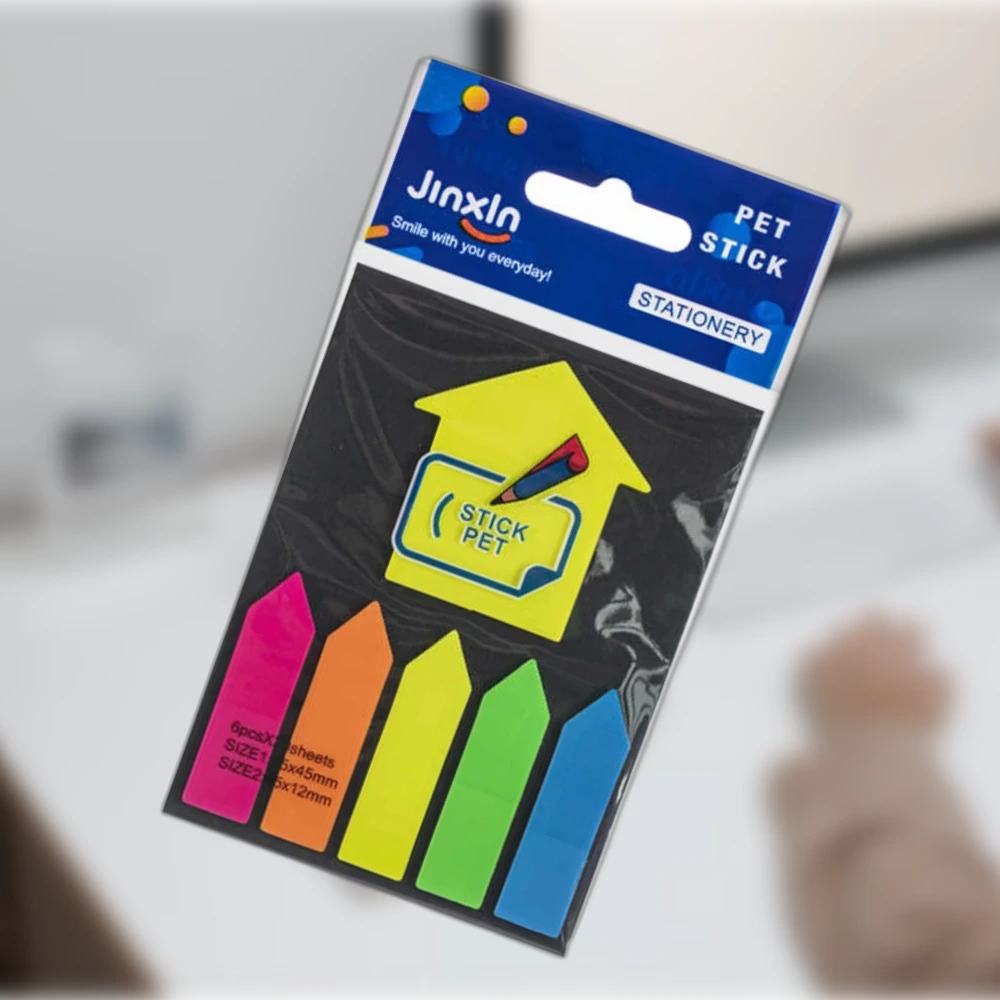 PET Nyíl Formájú Post-it Jegyzetlap Készlet - Színes, Praktikus Megoldás