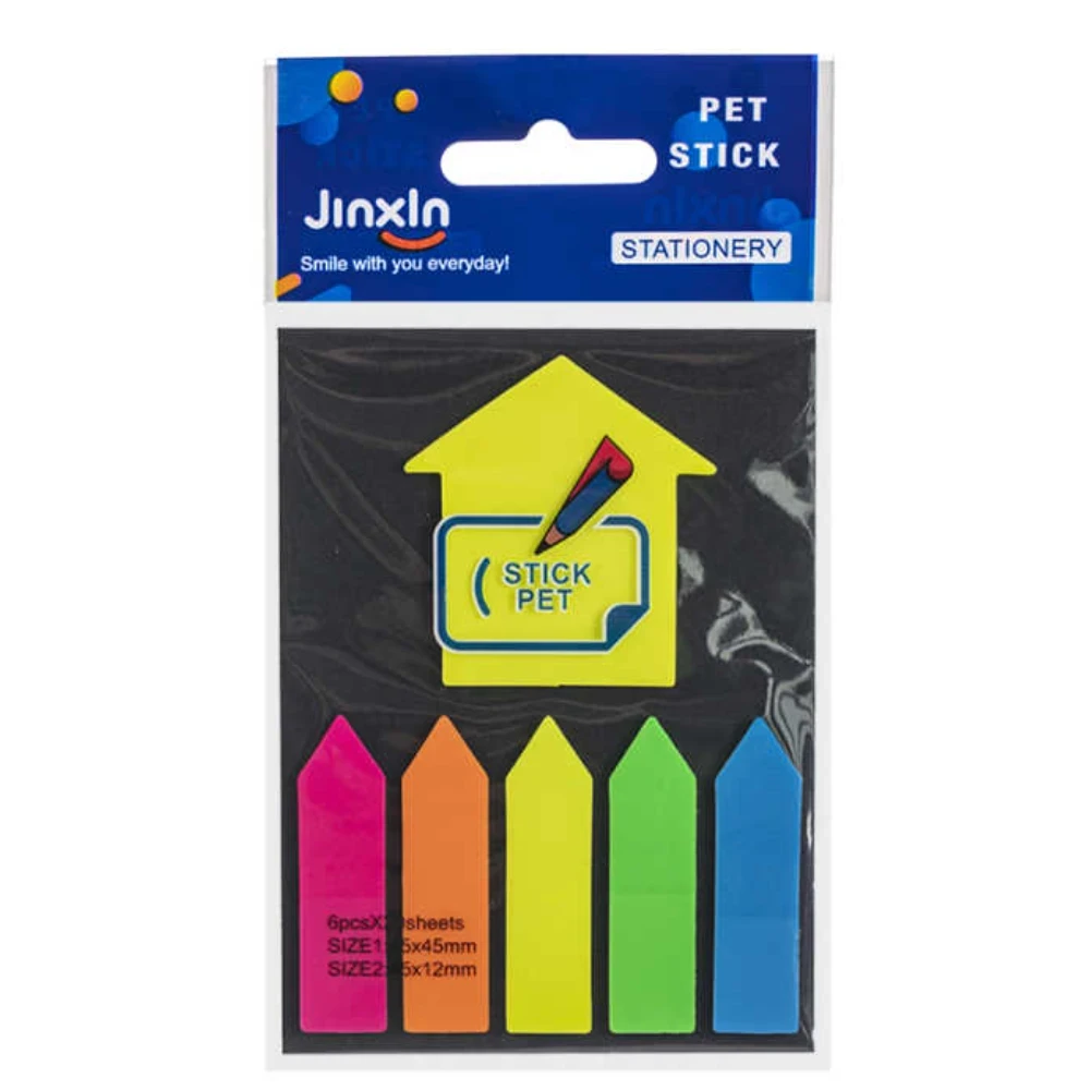 PET Nyíl Formájú Post-it Jegyzetlap Készlet - Színes, Praktikus Megoldás