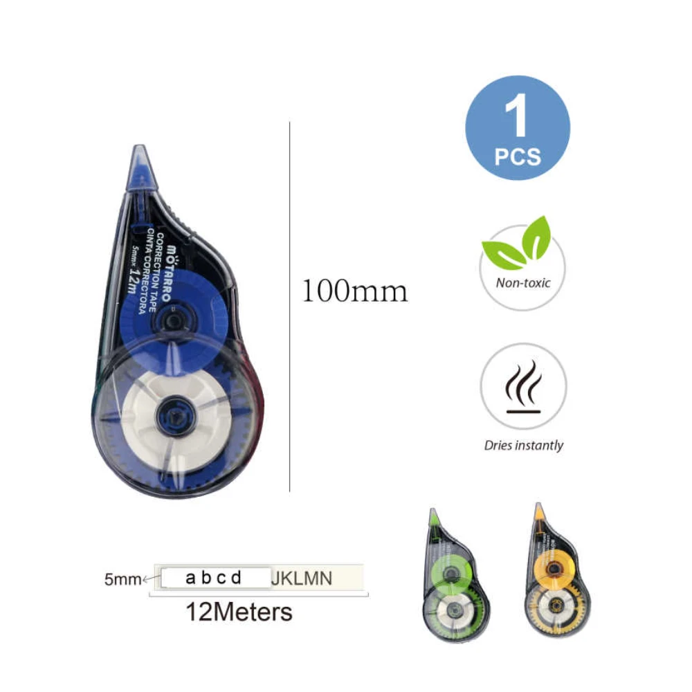 Hibajavító roller 5mm*12m - Kék/Zöld/Narancs