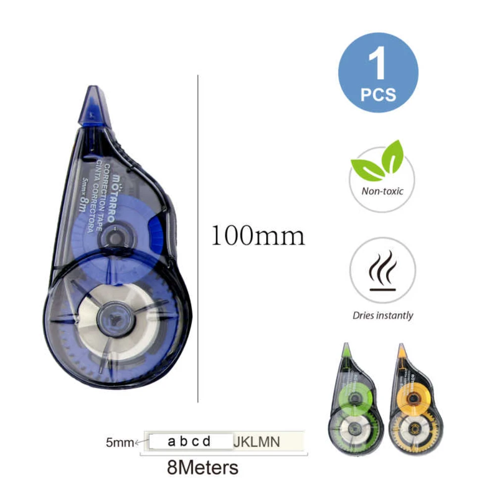 Hibajavító roller 5mm*8m - Kék/Zöld/Narancs