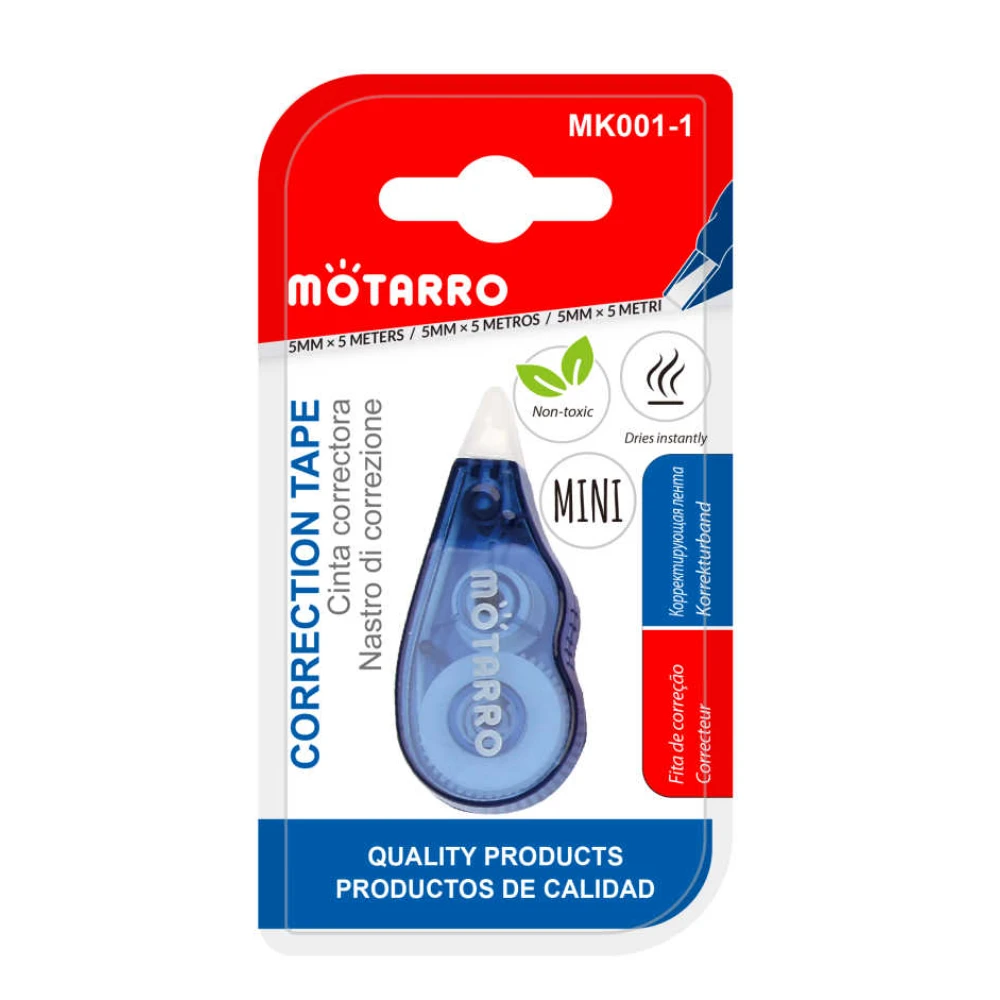 Mini hibajavító roller 5mm*5m - Kék/Piros