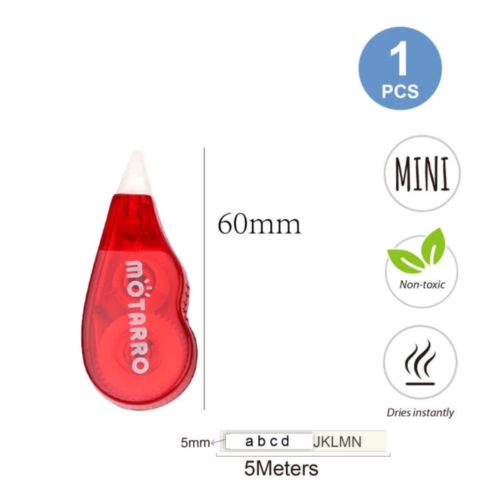 Mini hibajavító roller 5mm*5m - Kék/Piros