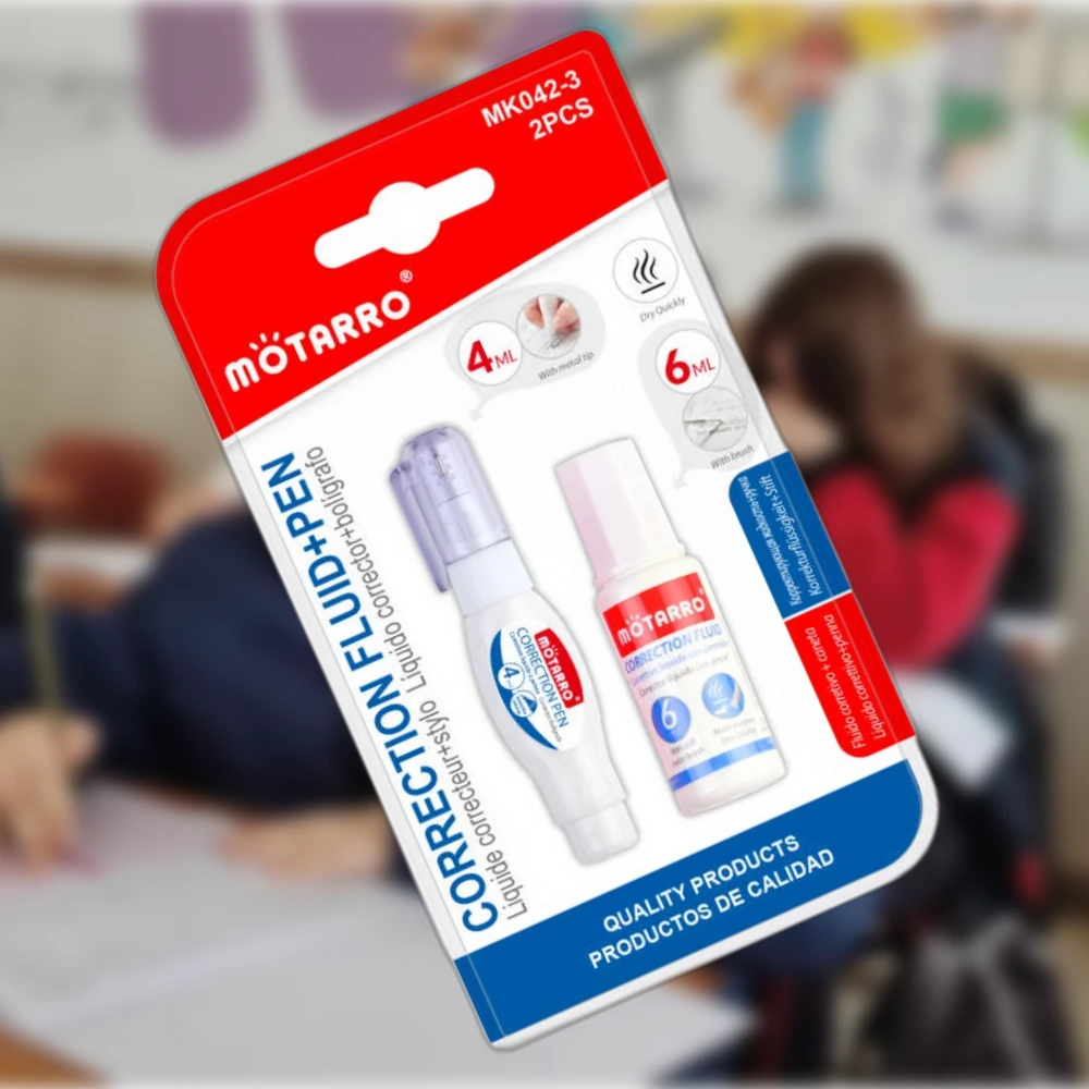 Mini Hibajavító Korrekciós Folyadék és Toll Készlet - 6ML + 4ML