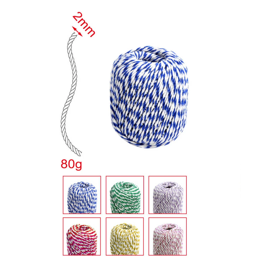 Két színű pamutszál golyó - 2mm, 80g
