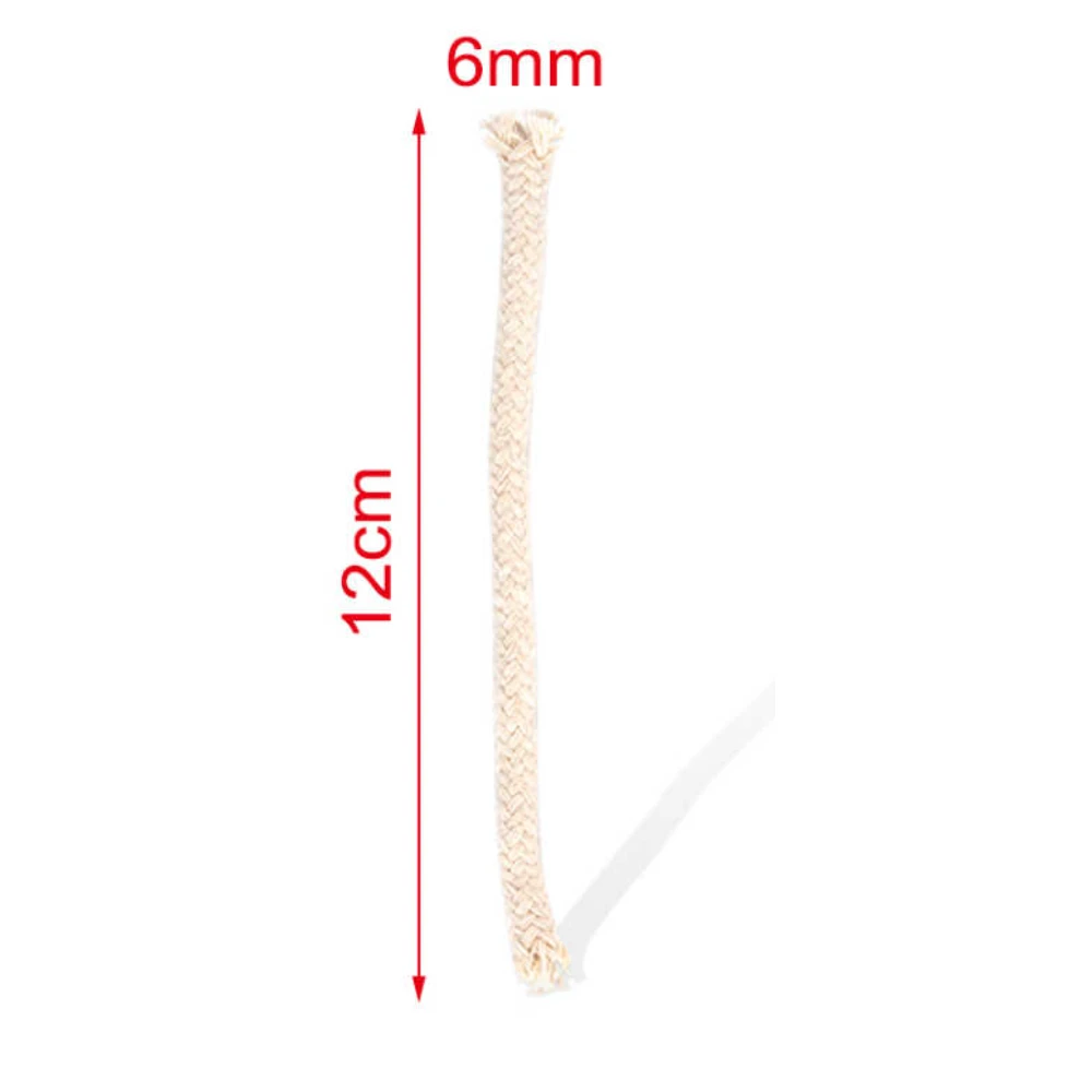 6mm x 12cm Gyertya kanóc - 10 db