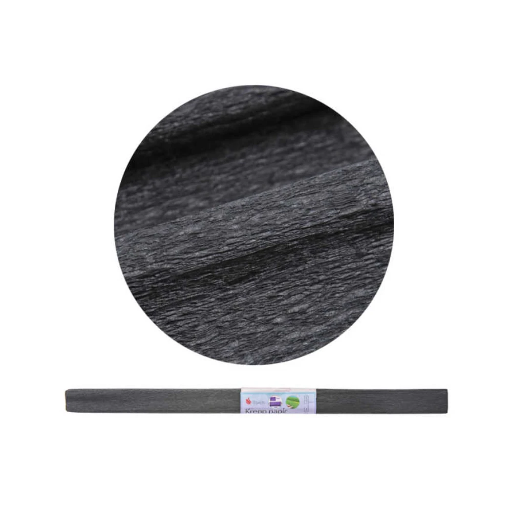 Krepp papír 50x200 cm - 17g Fekete