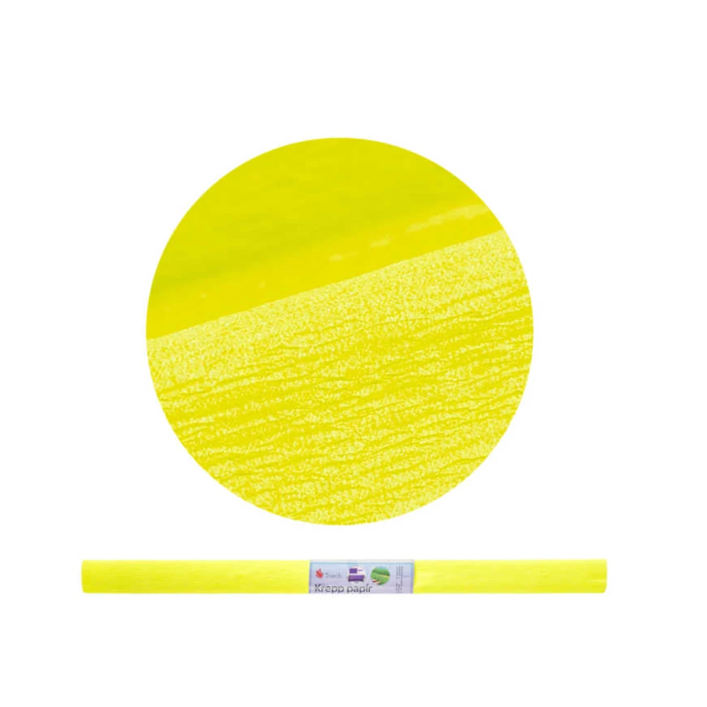 Krepp papír 50x200 cm - 17g Fluoreszkáló Sárga
