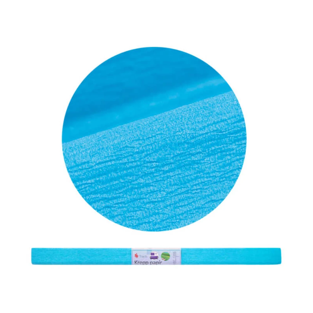 Krepp papír 50x200 cm - 17g Fluoreszkáló Kék