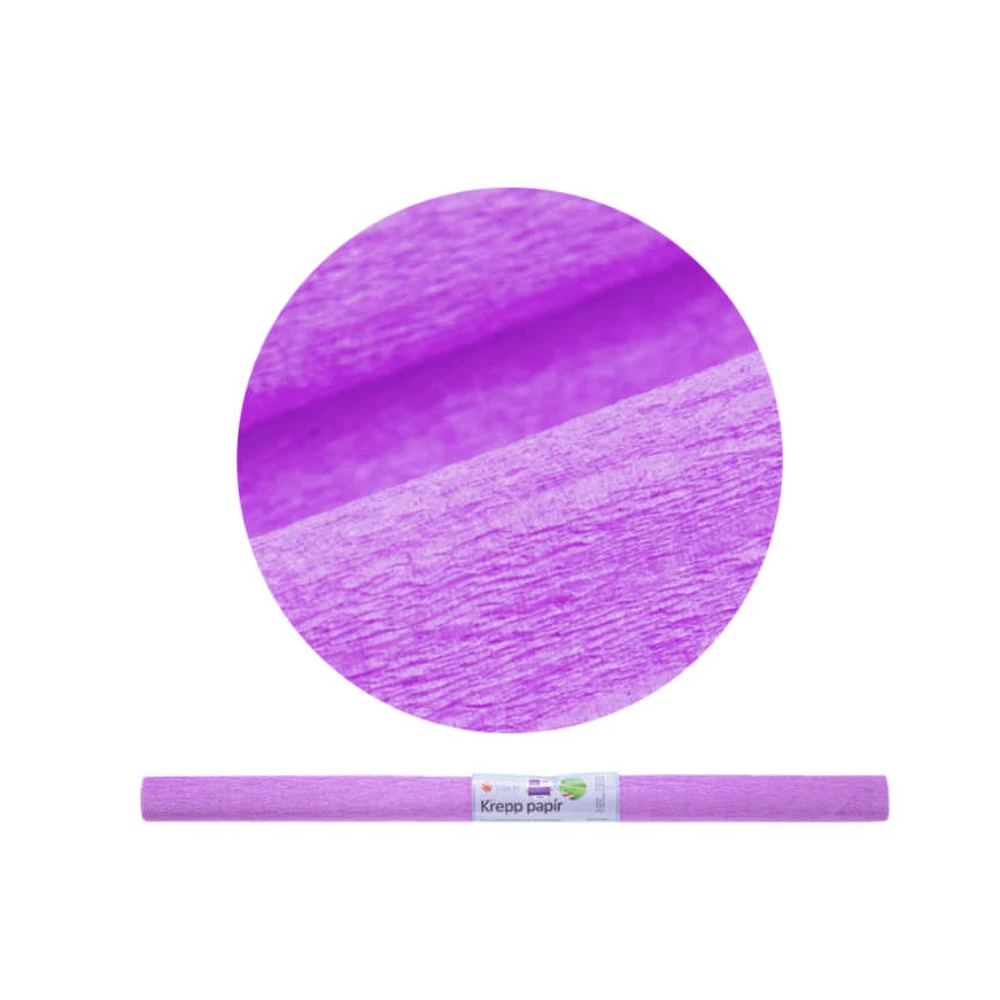 Krepp papír 50x200 cm - 17g Padlizsán Lila