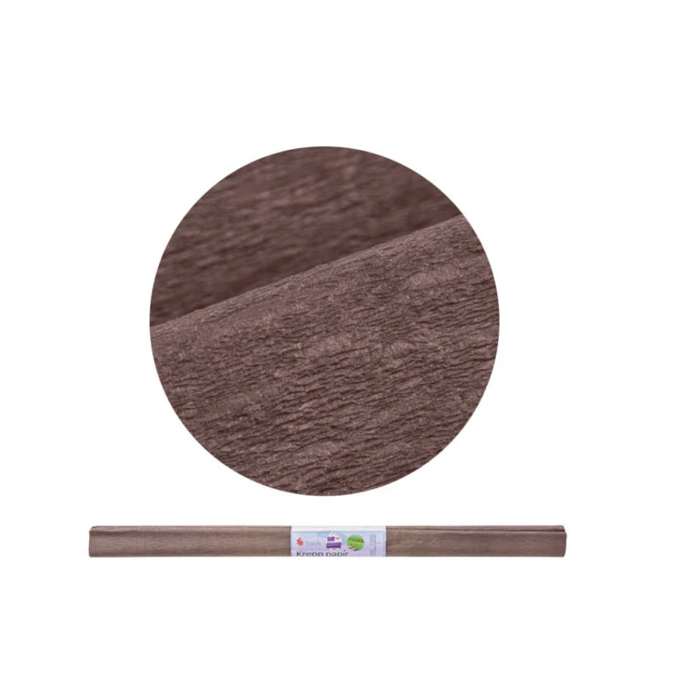 Krepp papír 50x200 cm - 17g Mélybarna