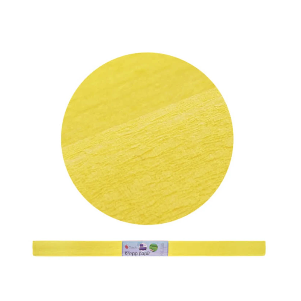 Krepp papír 50x200 cm - 17g Világos Sárga