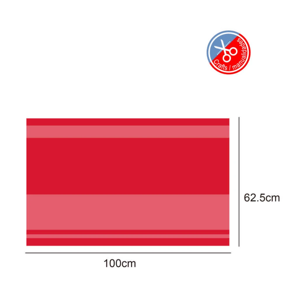 62.5*100cm Piros Cellofán Papír 2 db