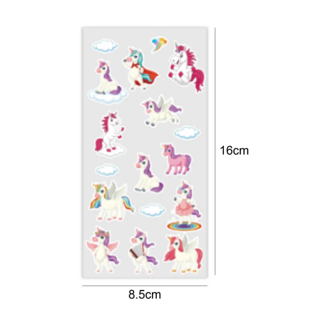 Glitteres unikornis öntapadós matrica 85×160 mm