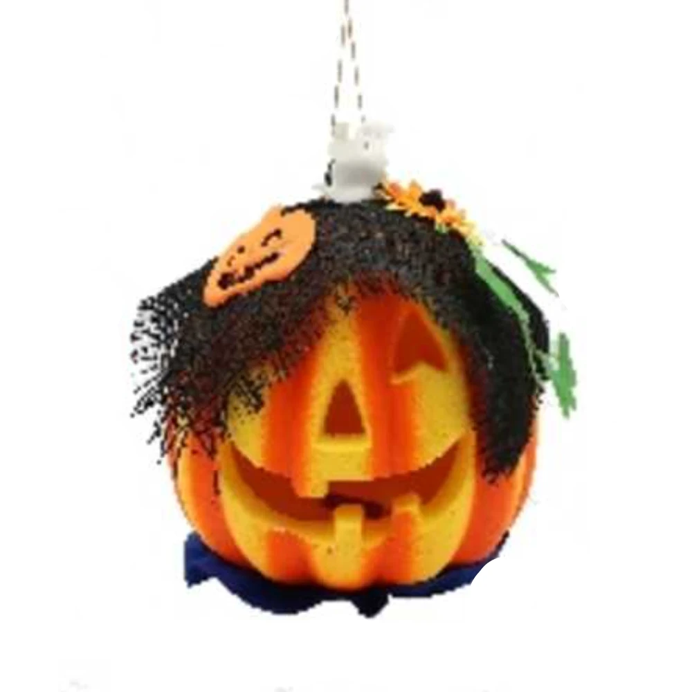 Halloween tök alakú színes habdísz lámpás 18x21 cm